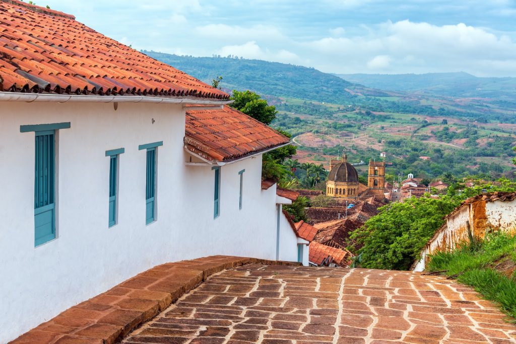 Barichara calles y Catedral